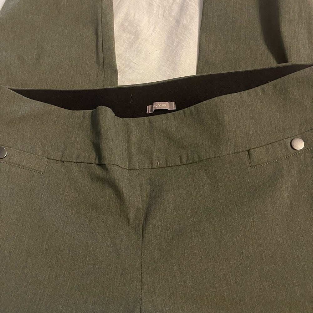 Green work pants